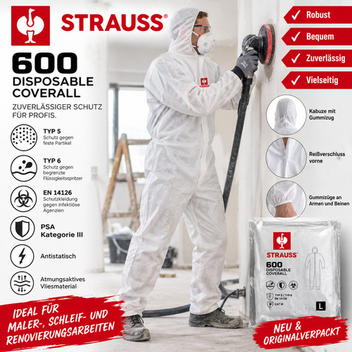 Strauss 600 schutzoverall - 600,