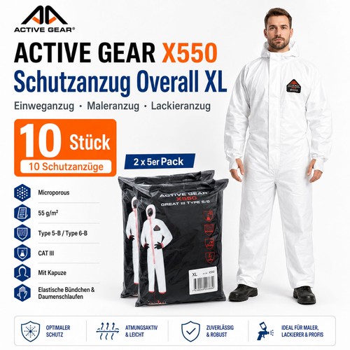 10x schutzanzug overall - 10x, xl